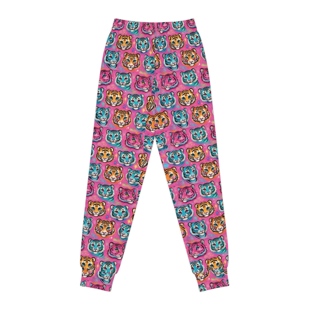 Colorful Tiger Print Youth Joggers - Fun & Stylish Activewear for Kids - S - Mart Shop Smart Treasures