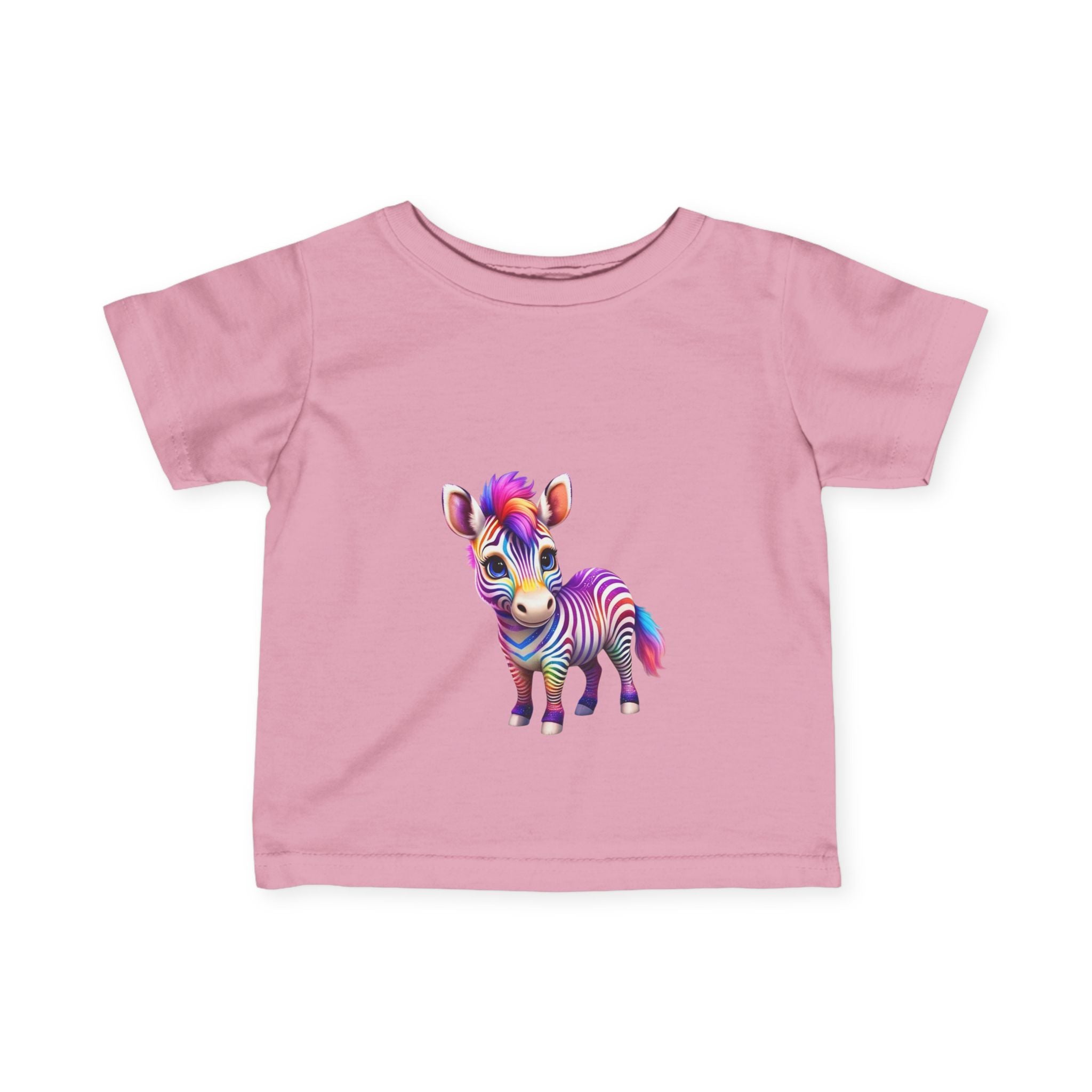 Colorful Zebra Infant T-Shirt | Cute Gift for Babies & Toddlers - S-Mart Shop Smart Treasures