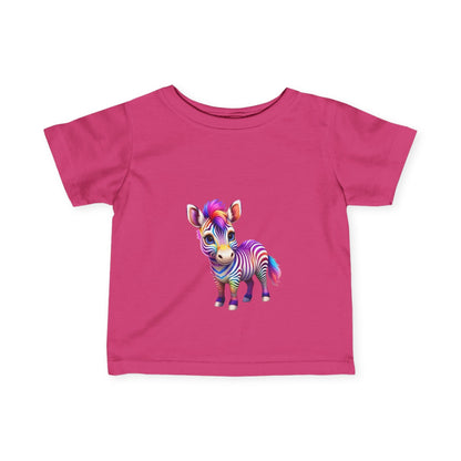 Colorful Zebra Infant T-Shirt | Cute Gift for Babies & Toddlers - S-Mart Shop Smart Treasures