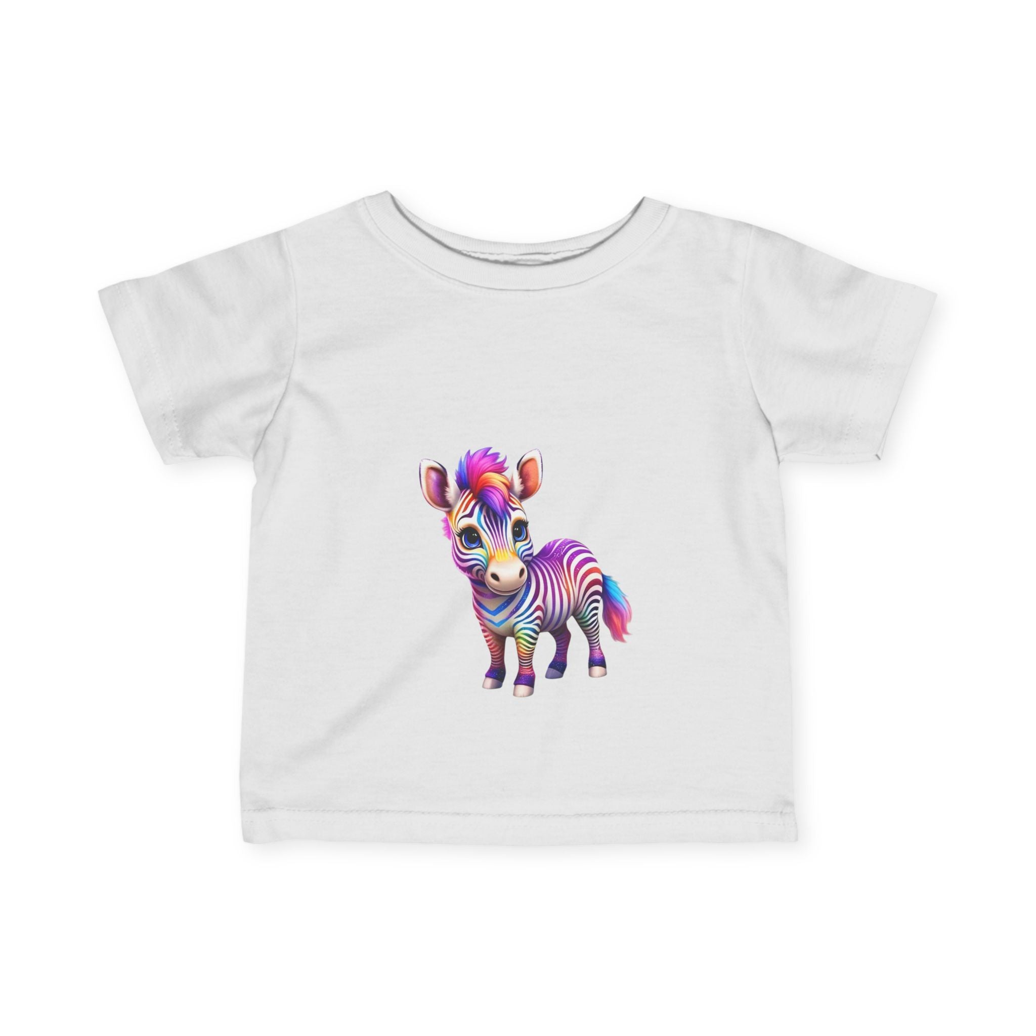 Colorful Zebra Infant T-Shirt | Cute Gift for Babies & Toddlers - S-Mart Shop Smart Treasures