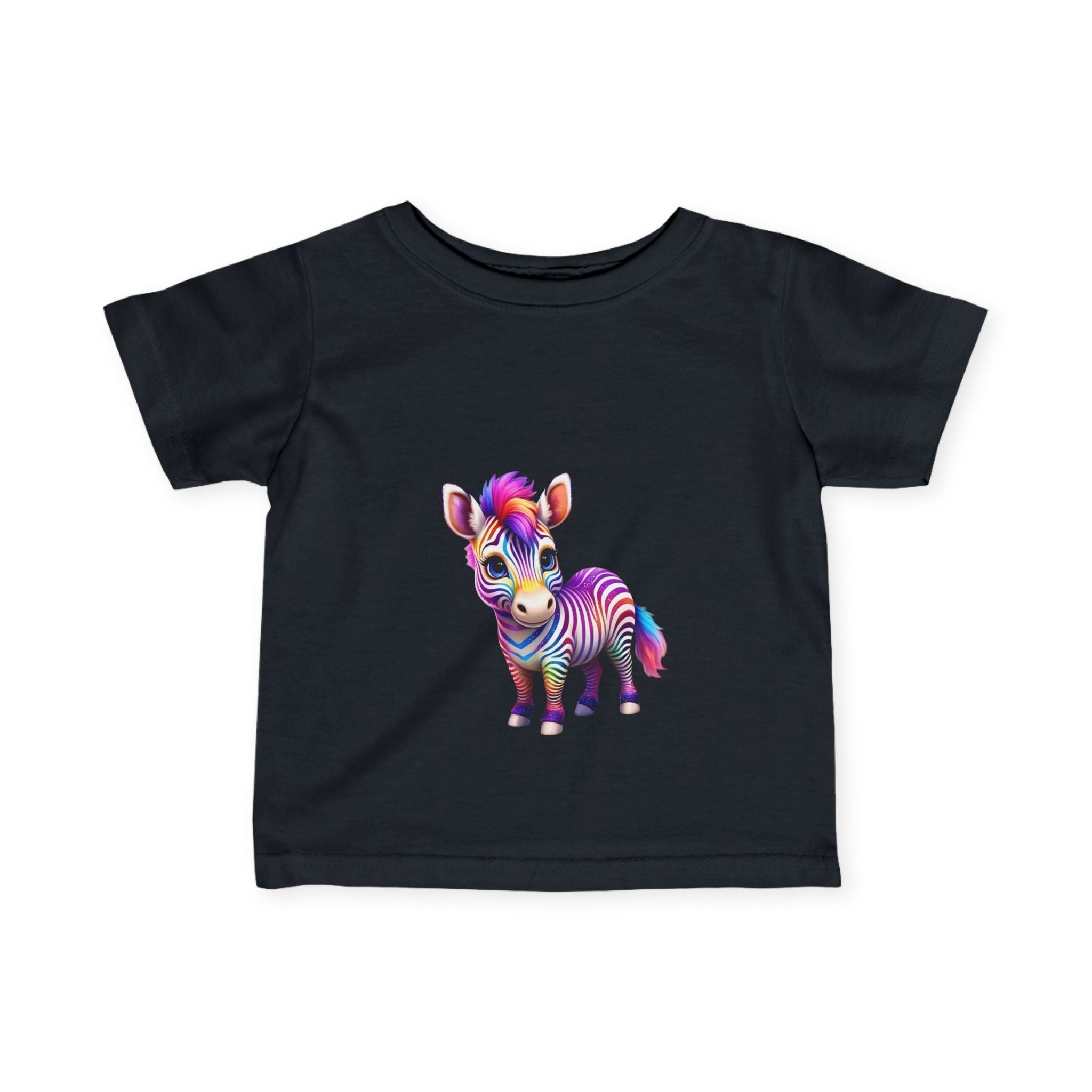 Colorful Zebra Infant T-Shirt | Cute Gift for Babies & Toddlers - S-Mart Shop Smart Treasures