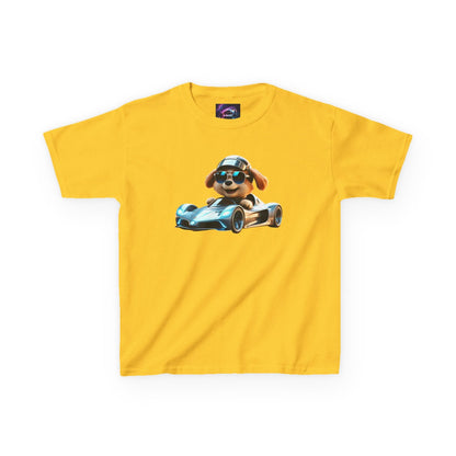 Cool Dog Racing Kids Tee - Fun Lightweight Cotton T-Shirt for Young Speedsters - S-Mart Shop Smart Treasures