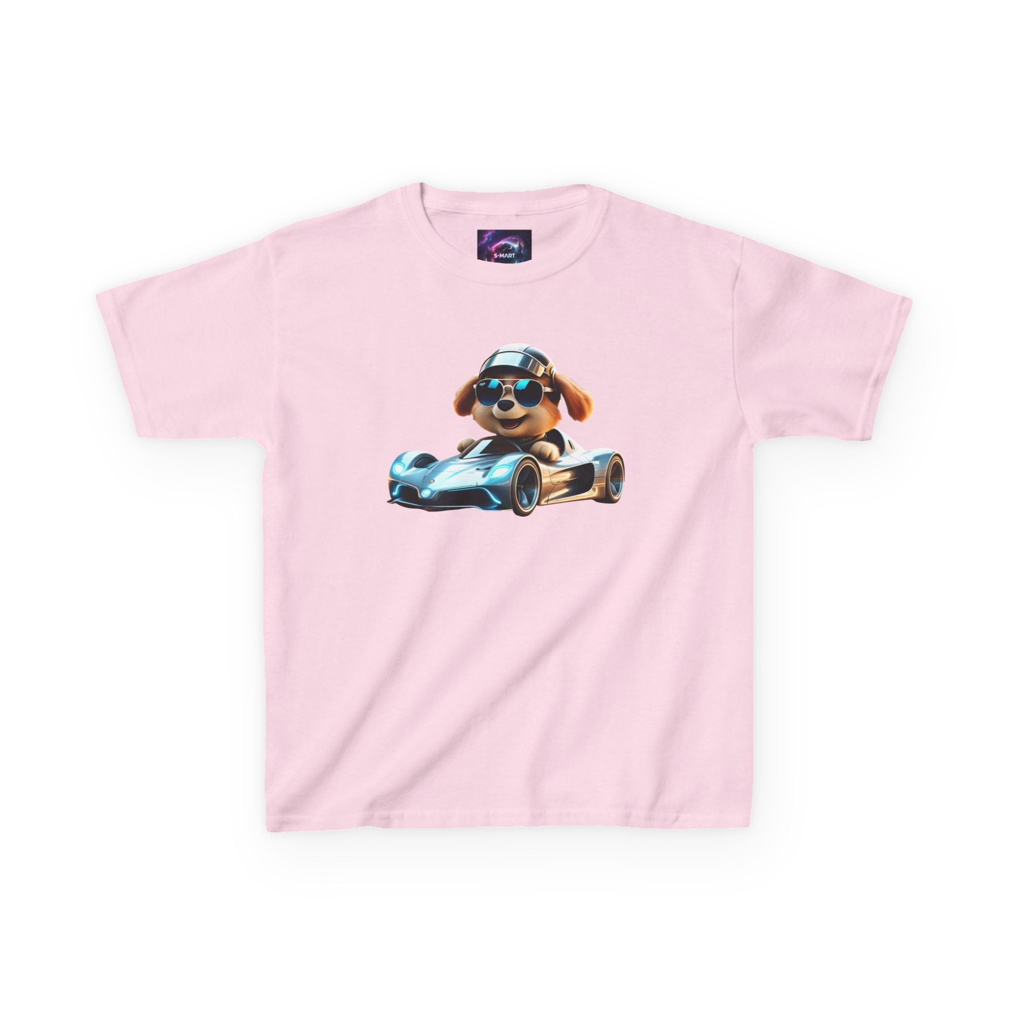 Cool Dog Racing Kids Tee - Fun Lightweight Cotton T-Shirt for Young Speedsters - S-Mart Shop Smart Treasures