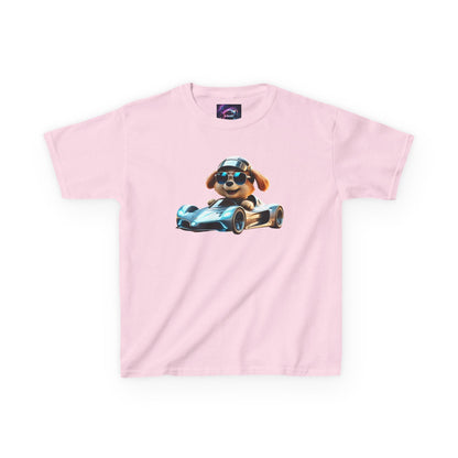 Cool Dog Racing Kids Tee - Fun Lightweight Cotton T-Shirt for Young Speedsters - S-Mart Shop Smart Treasures