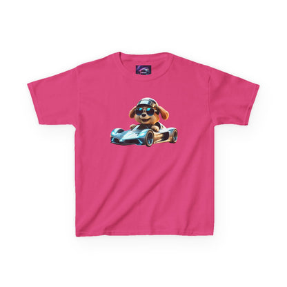 Cool Dog Racing Kids Tee - Fun Lightweight Cotton T-Shirt for Young Speedsters - S-Mart Shop Smart Treasures