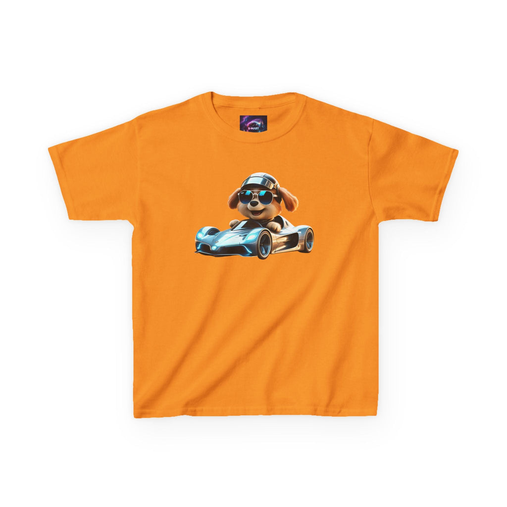 Cool Dog Racing Kids Tee - Fun Lightweight Cotton T-Shirt for Young Speedsters - S-Mart Shop Smart Treasures