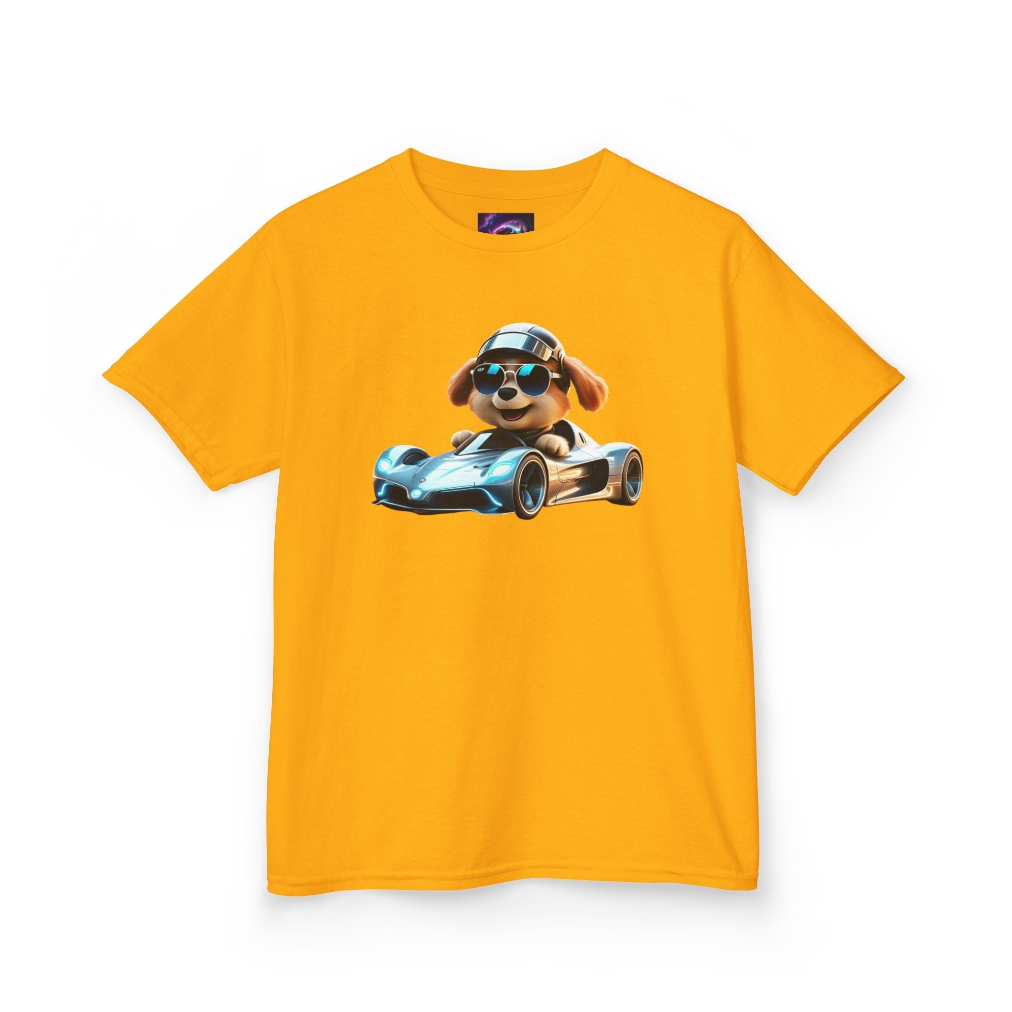 Cool Dog Racing Kids Tee - Fun Lightweight Cotton T-Shirt for Young Speedsters - S-Mart Shop Smart Treasures