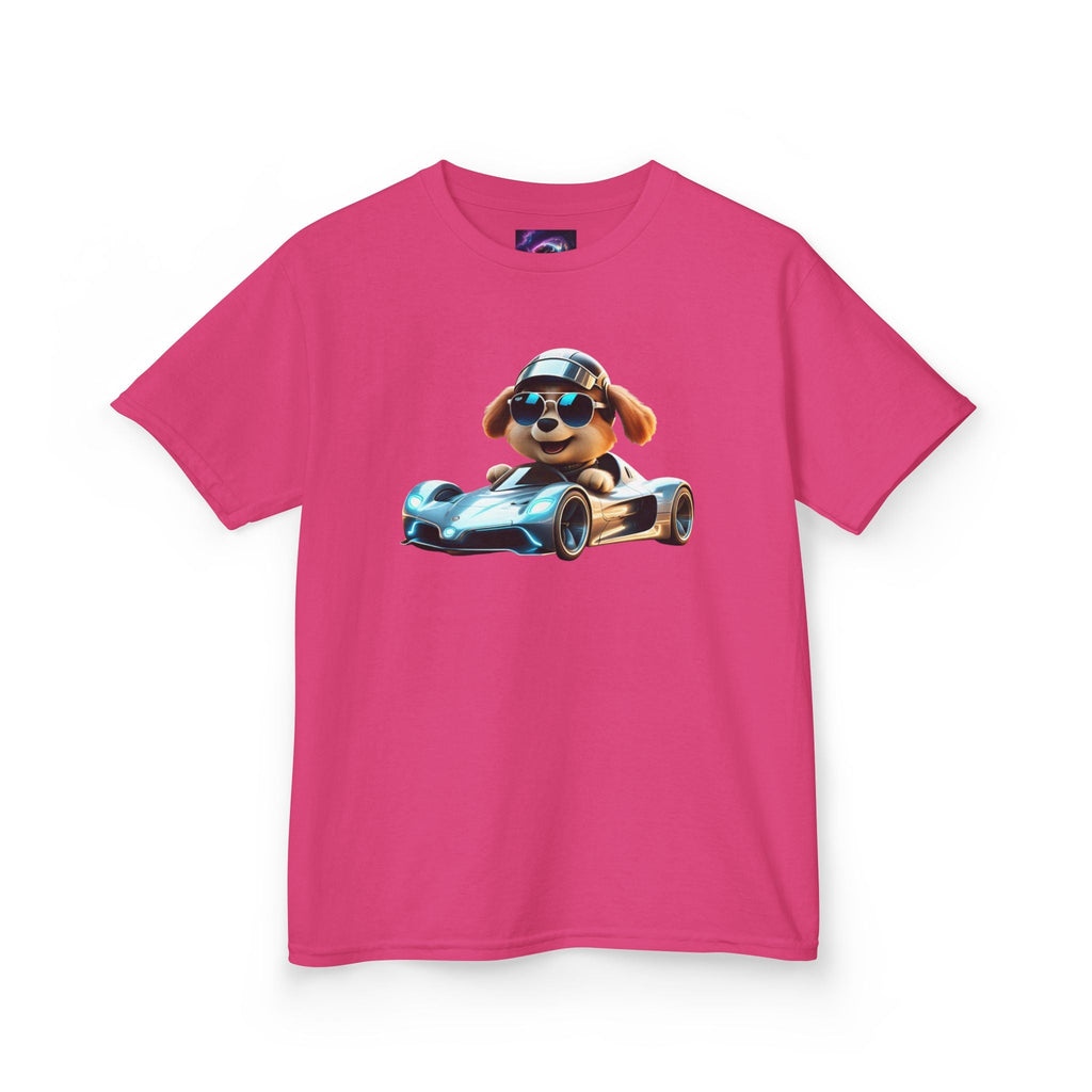 Cool Dog Racing Kids Tee - Fun Lightweight Cotton T-Shirt for Young Speedsters - S-Mart Shop Smart Treasures