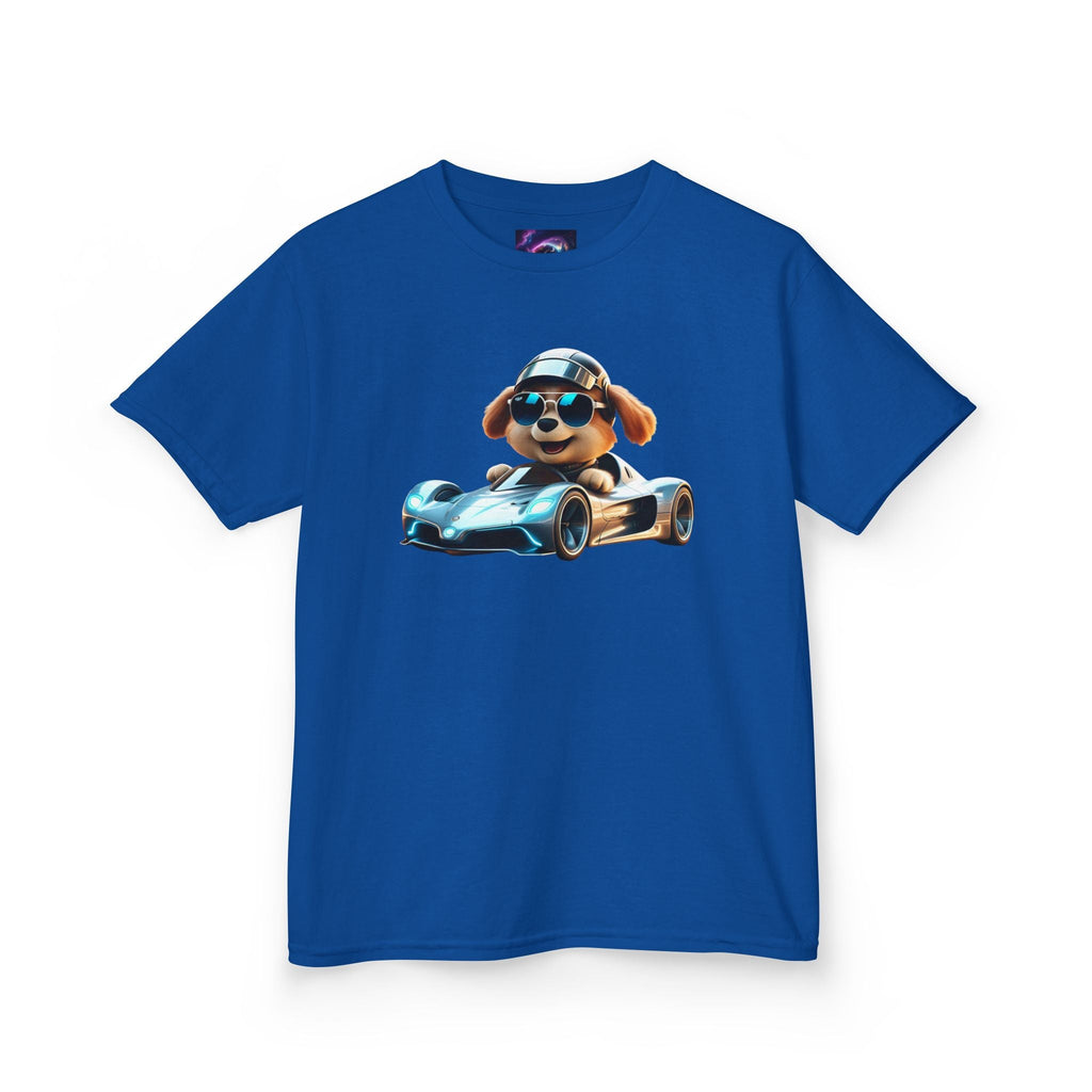 Cool Dog Racing Kids Tee - Fun Lightweight Cotton T-Shirt for Young Speedsters - S-Mart Shop Smart Treasures