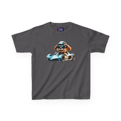 Cool Dog Racing Kids Tee - Fun Lightweight Cotton T-Shirt for Young Speedsters - S-Mart Shop Smart Treasures