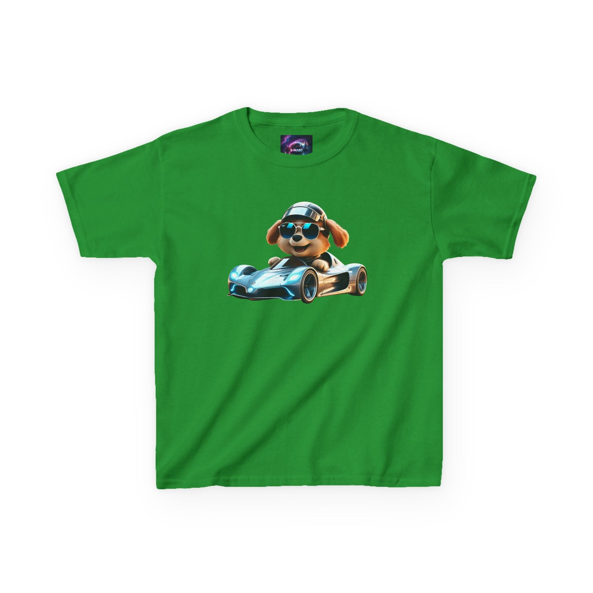 Cool Dog Racing Kids Tee - Fun Lightweight Cotton T-Shirt for Young Speedsters - S-Mart Shop Smart Treasures