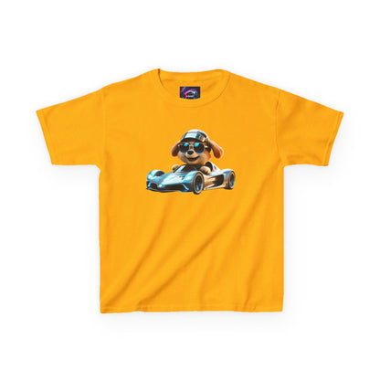 Cool Dog Racing Kids Tee - Fun Lightweight Cotton T-Shirt for Young Speedsters - S-Mart Shop Smart Treasures