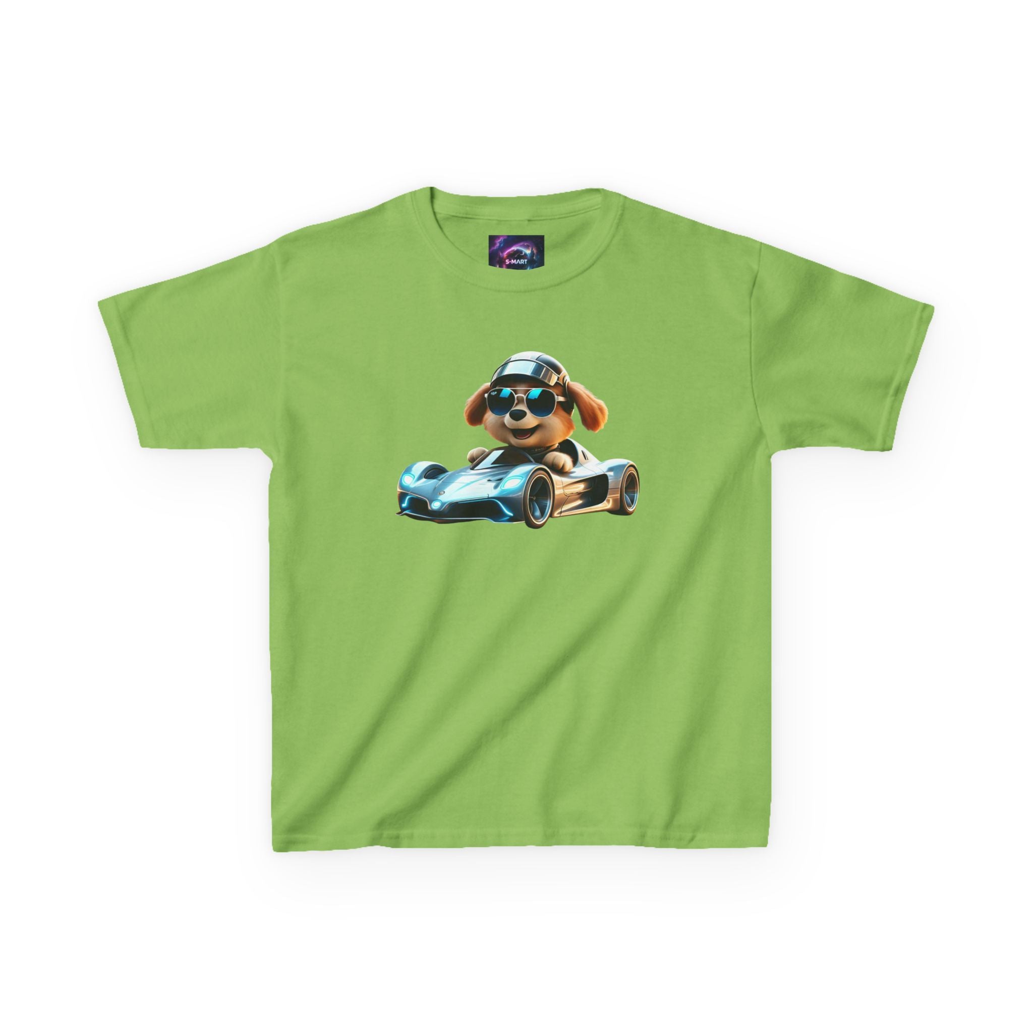 Cool Dog Racing Kids Tee - Fun Lightweight Cotton T-Shirt for Young Speedsters - S-Mart Shop Smart Treasures