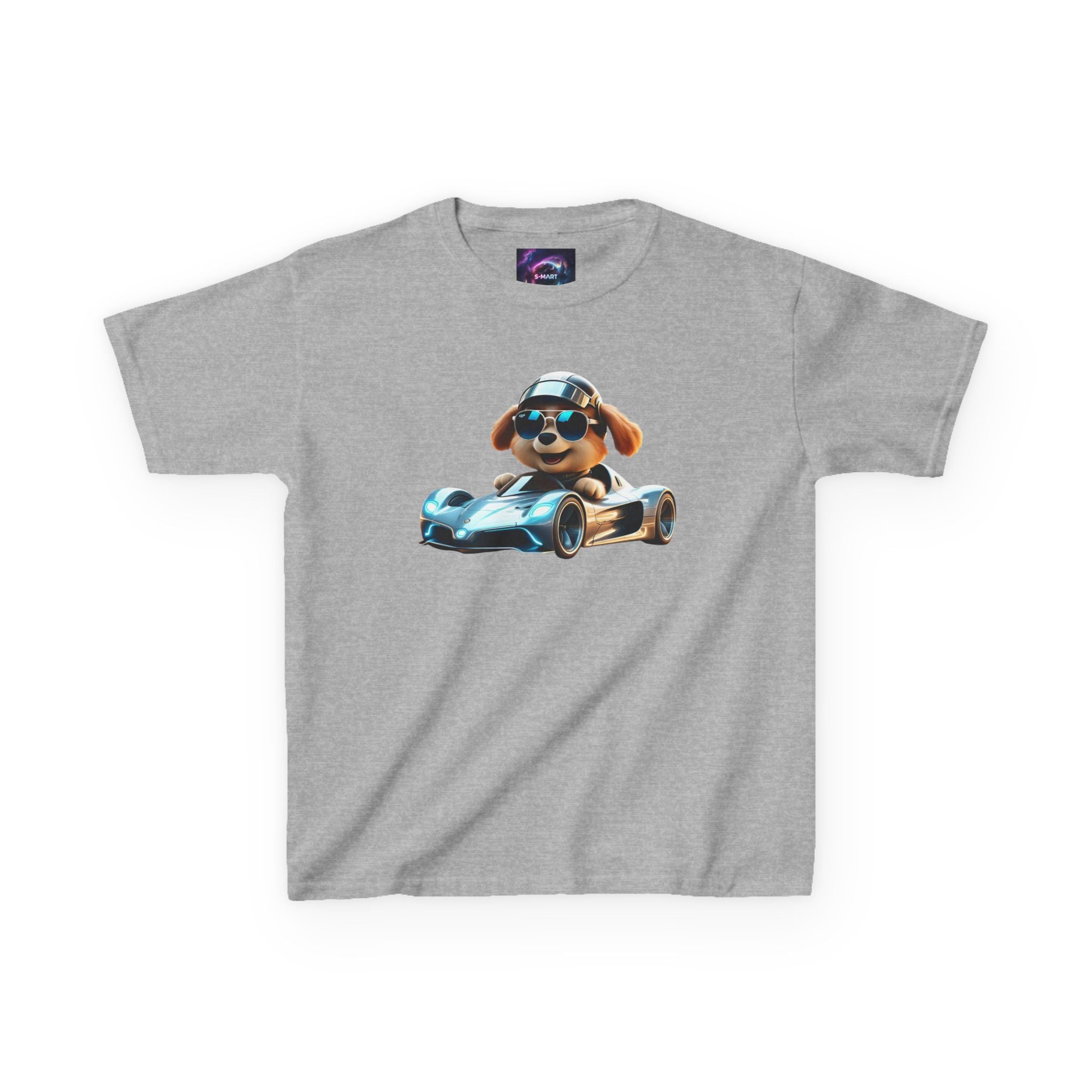 Cool Dog Racing Kids Tee - Fun Lightweight Cotton T-Shirt for Young Speedsters - S-Mart Shop Smart Treasures