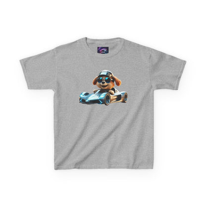 Cool Dog Racing Kids Tee - Fun Lightweight Cotton T-Shirt for Young Speedsters - S-Mart Shop Smart Treasures