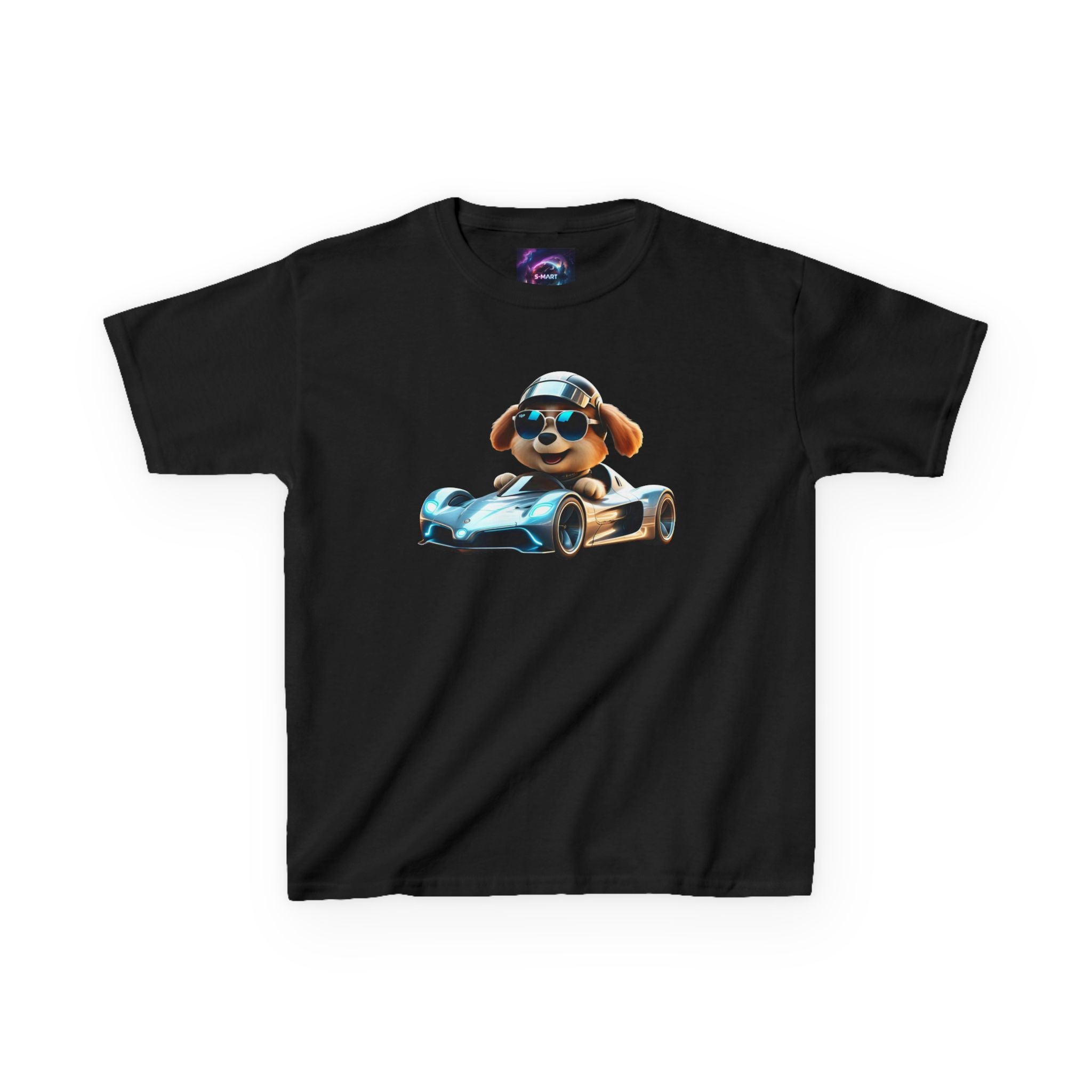 Cool Dog Racing Kids Tee - Fun Lightweight Cotton T-Shirt for Young Speedsters - S-Mart Shop Smart Treasures