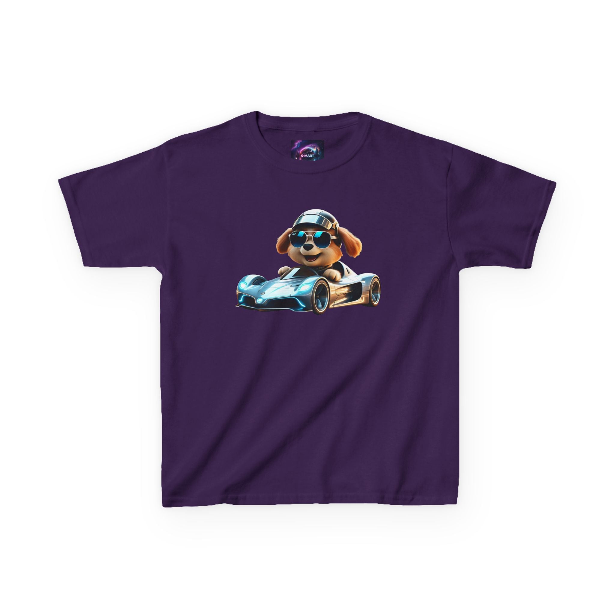 Cool Dog Racing Kids Tee - Fun Lightweight Cotton T-Shirt for Young Speedsters - S-Mart Shop Smart Treasures