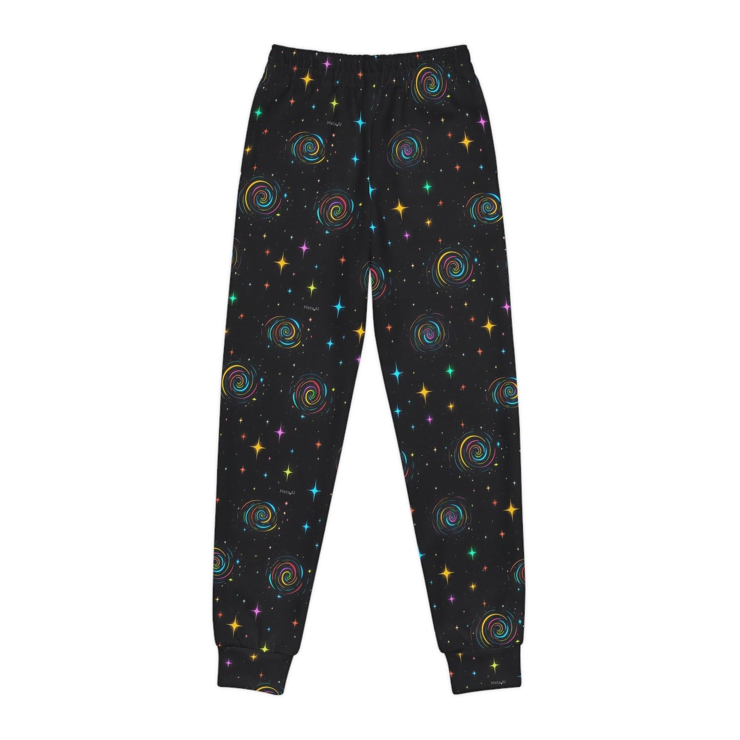 Cosmic Swirl Youth Joggers - Colorful Galaxy Design for Active Kids - S-Mart Shop Smart Treasures