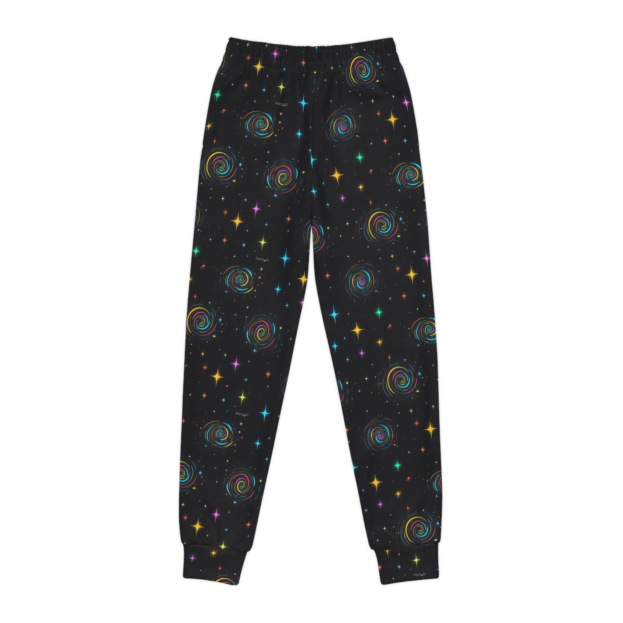 Cosmic Swirl Youth Joggers - Colorful Galaxy Design for Active Kids - S-Mart Shop Smart Treasures