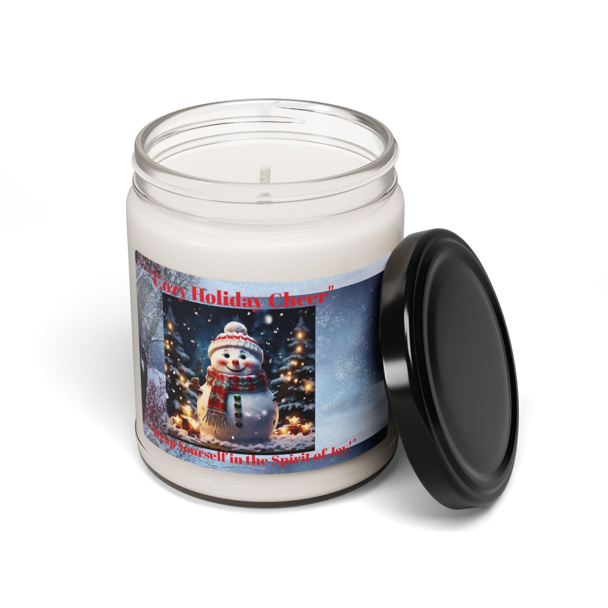 Cozy Winter Snowman Scented Soy Candle - 9oz Holiday Decor - S - Mart Shop Smart Treasures
