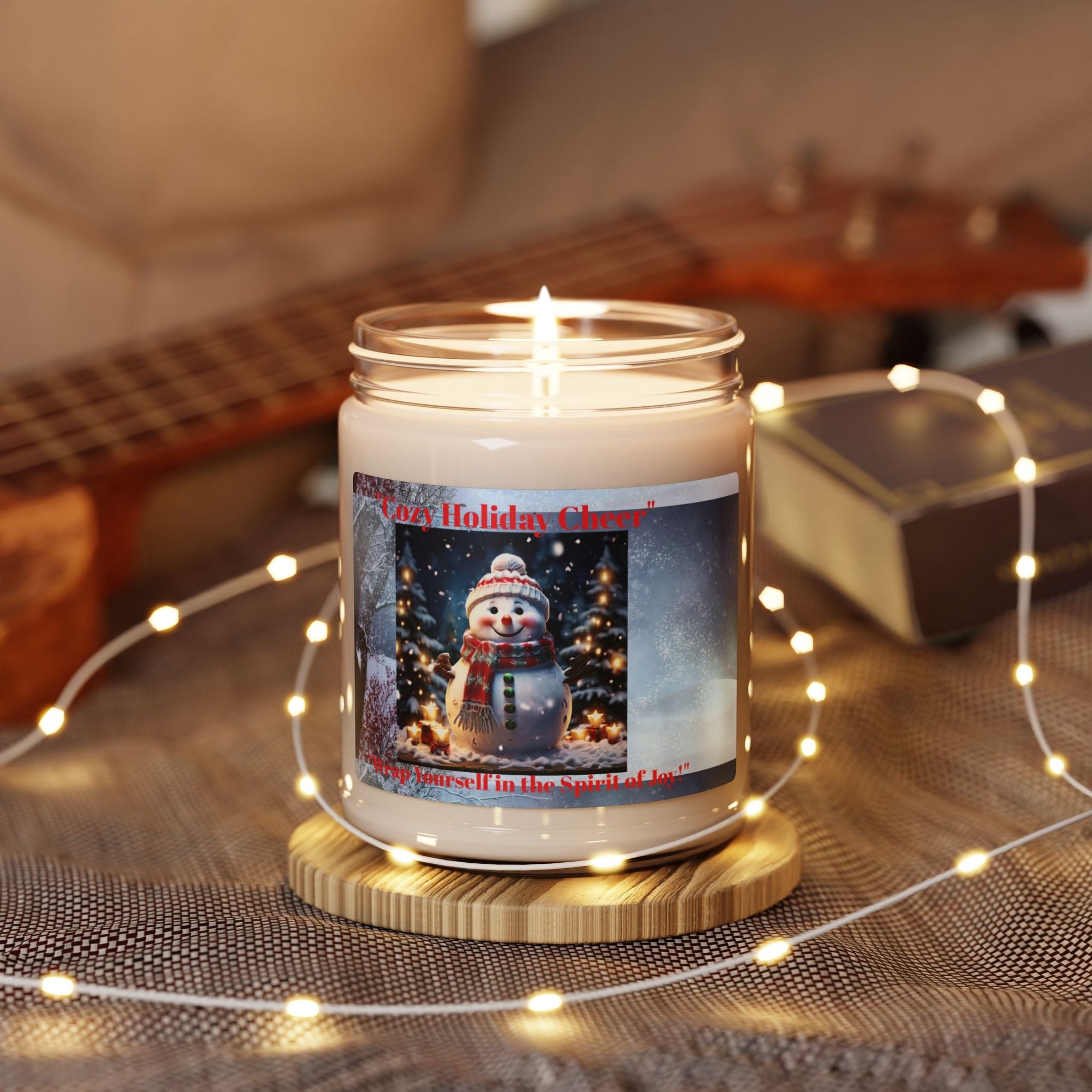 Cozy Winter Snowman Scented Soy Candle - 9oz Holiday Decor - S - Mart Shop Smart Treasures