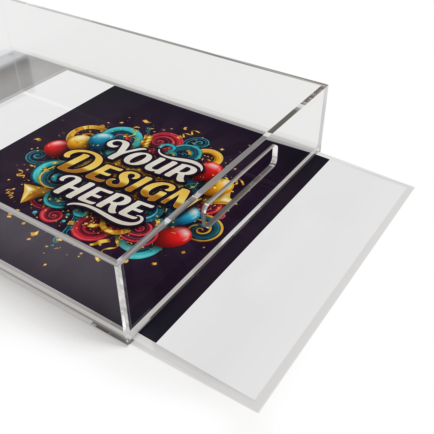 Customizable Acrylic Serving Tray - Perfect for Parties and Gifts - S-Mart Shop Smart Treasures