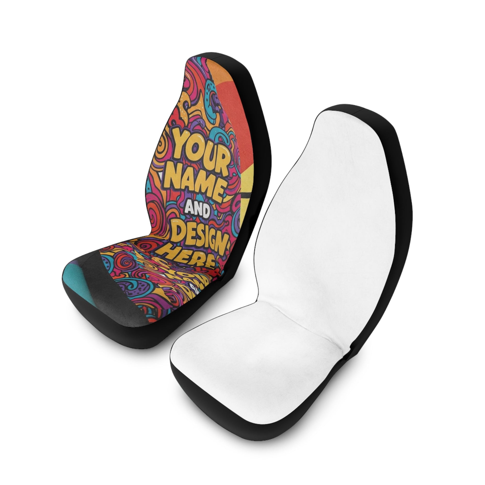 Customizable Polyester Car Seat Covers - Vibrant Design for Personalization - S - Mart Shop Smart Treasures