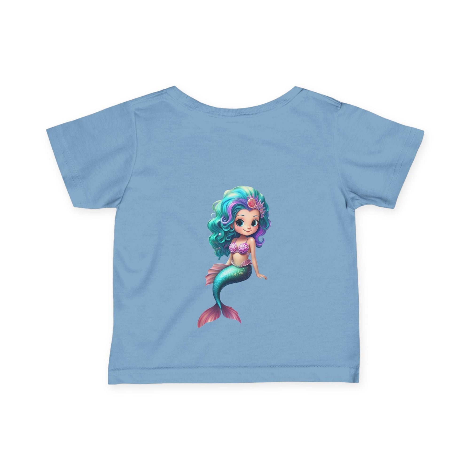 Cute Mermaid Infant Tee - Adorable Baby Shirt with Colorful Design - S - Mart Shop Smart Treasures