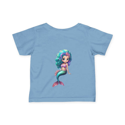 Cute Mermaid Infant Tee - Adorable Baby Shirt with Colorful Design - S-Mart Shop Smart Treasures