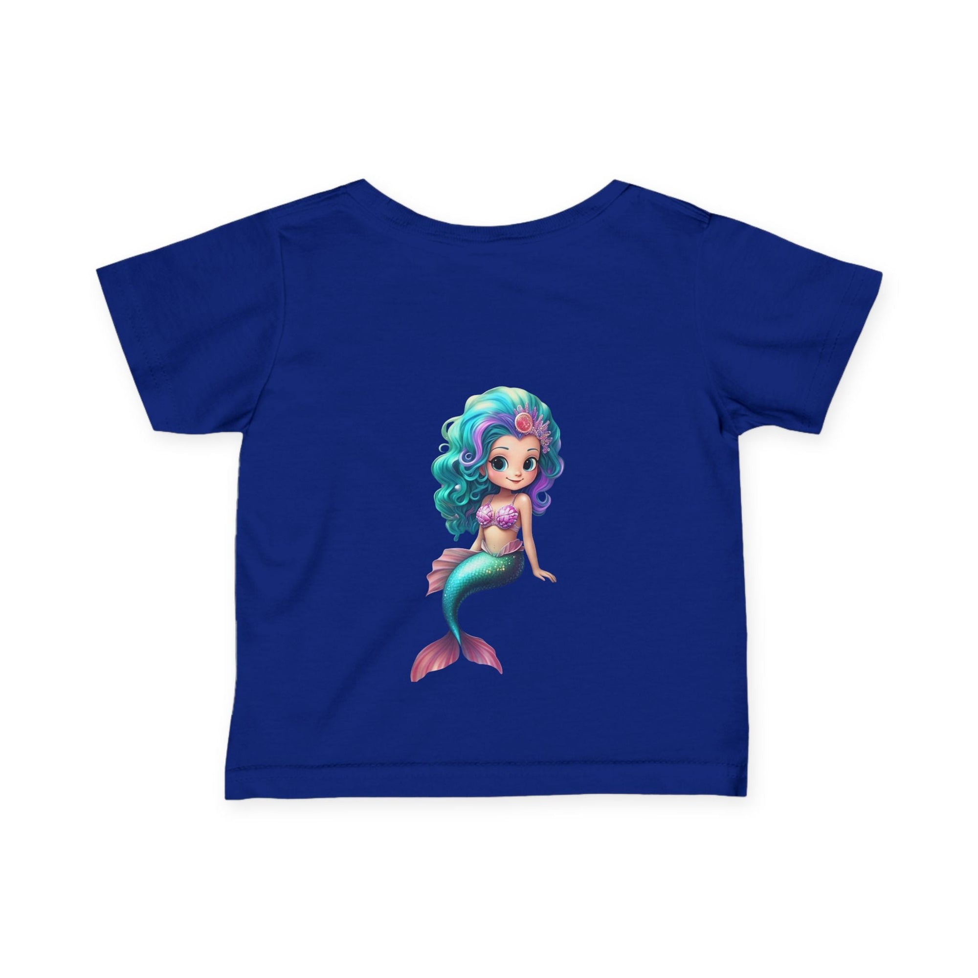 Cute Mermaid Infant Tee - Adorable Baby Shirt with Colorful Design - S - Mart Shop Smart Treasures