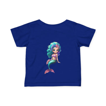 Cute Mermaid Infant Tee - Adorable Baby Shirt with Colorful Design - S-Mart Shop Smart Treasures