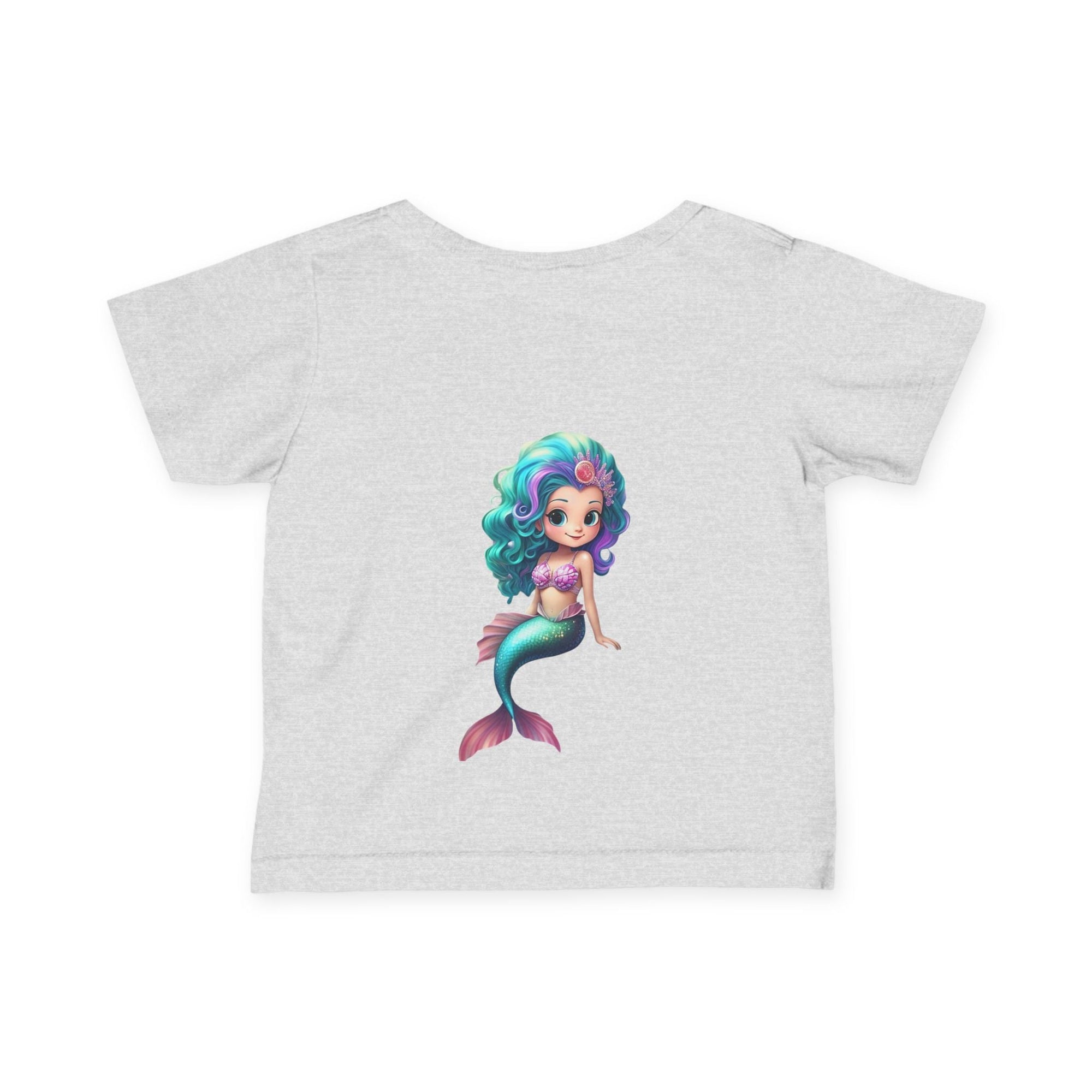 Cute Mermaid Infant Tee - Adorable Baby Shirt with Colorful Design - S - Mart Shop Smart Treasures
