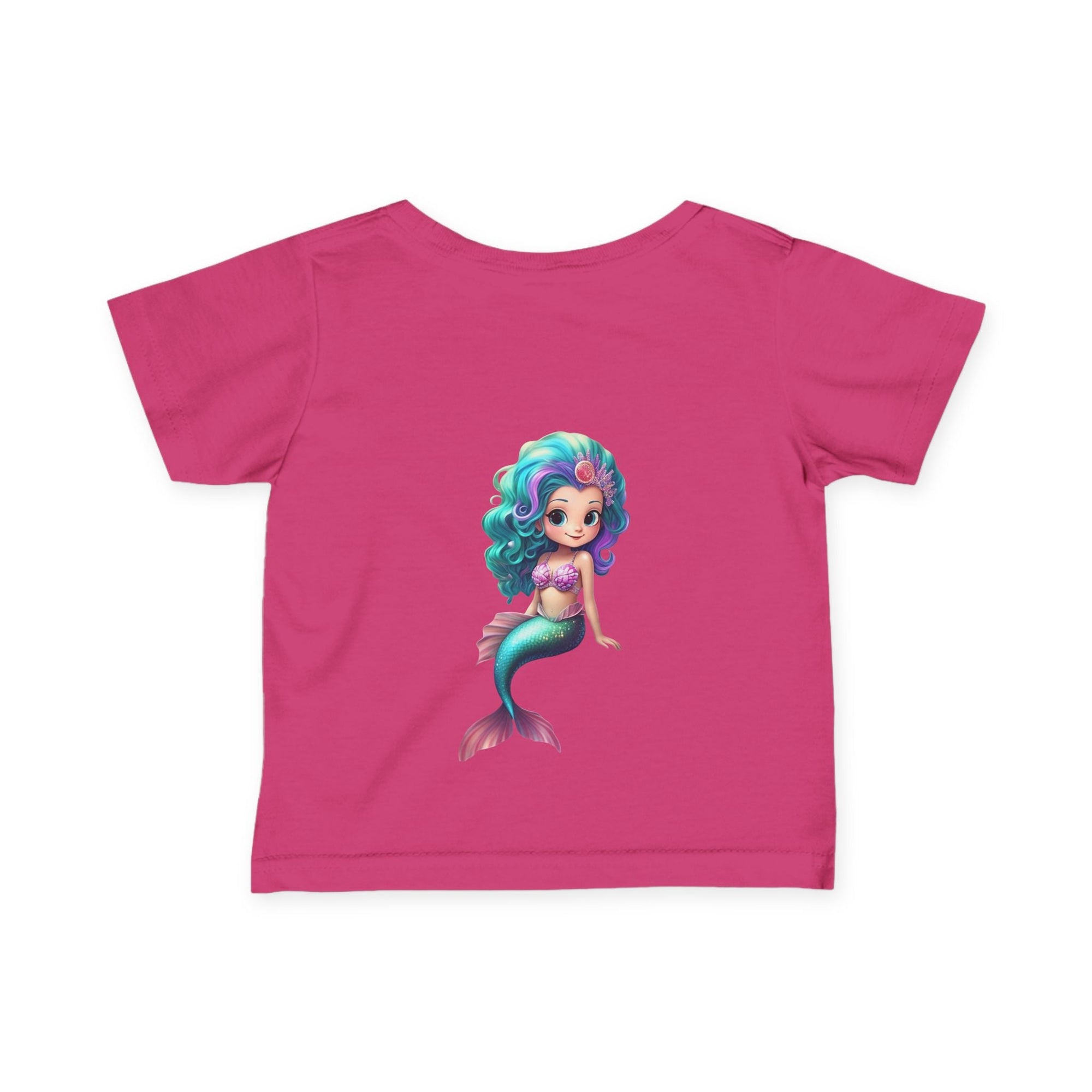 Cute Mermaid Infant Tee - Adorable Baby Shirt with Colorful Design - S - Mart Shop Smart Treasures