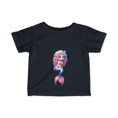 Cute Mermaid Infant Tee - Adorable Baby Shirt with Colorful Design - S-Mart Shop Smart Treasures
