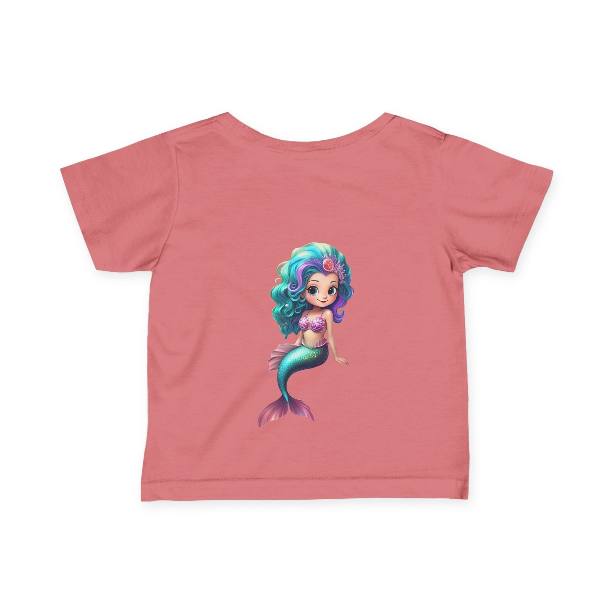 Cute Mermaid Infant Tee - Adorable Baby Shirt with Colorful Design - S - Mart Shop Smart Treasures