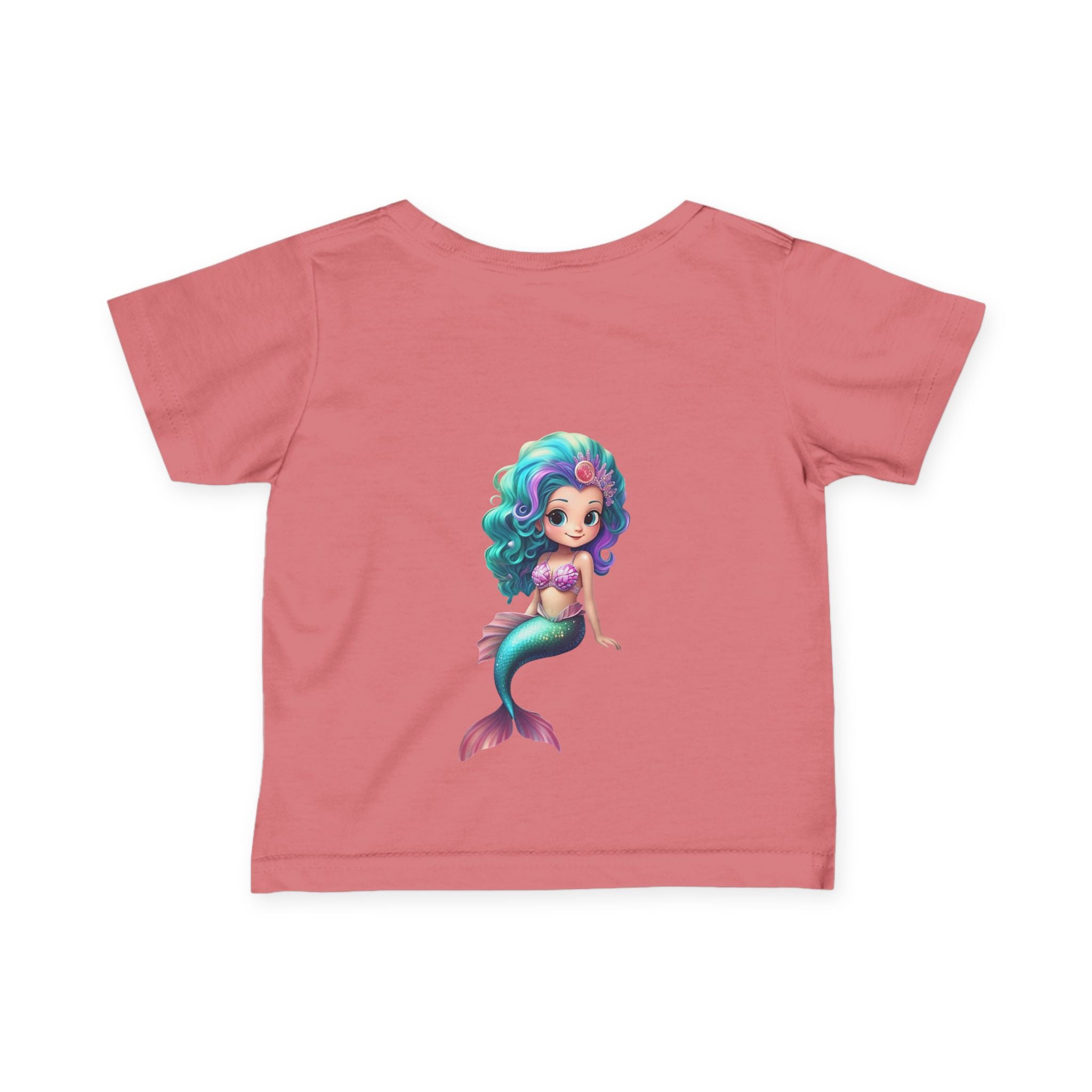 Cute Mermaid Infant Tee - Adorable Baby Shirt with Colorful Design - S-Mart Shop Smart Treasures