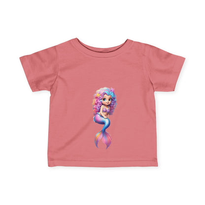 Cute Mermaid Infant Tee - Adorable Baby Shirt with Colorful Design - S-Mart Shop Smart Treasures