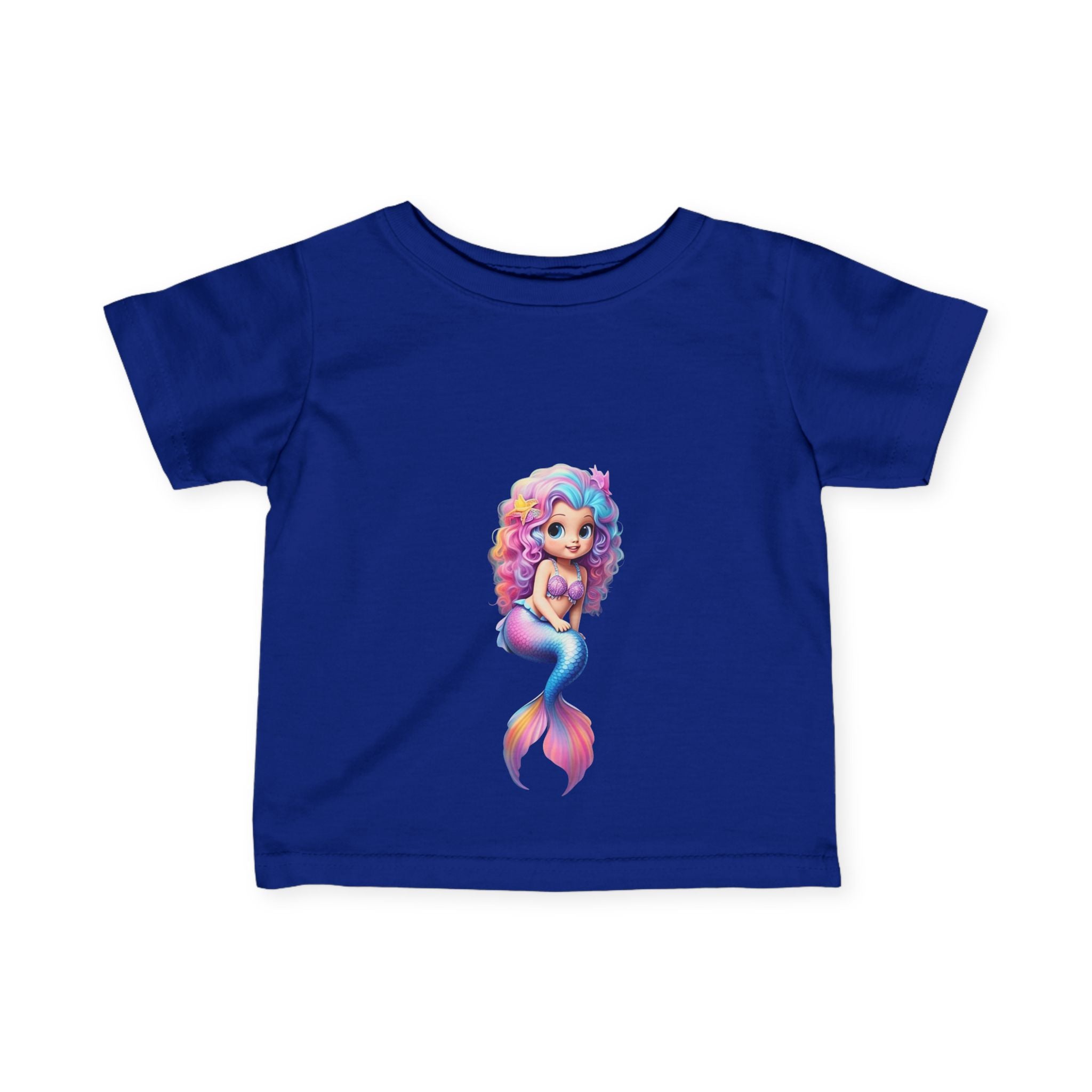 Cute Mermaid Infant Tee - Adorable Baby Shirt with Colorful Design - S-Mart Shop Smart Treasures