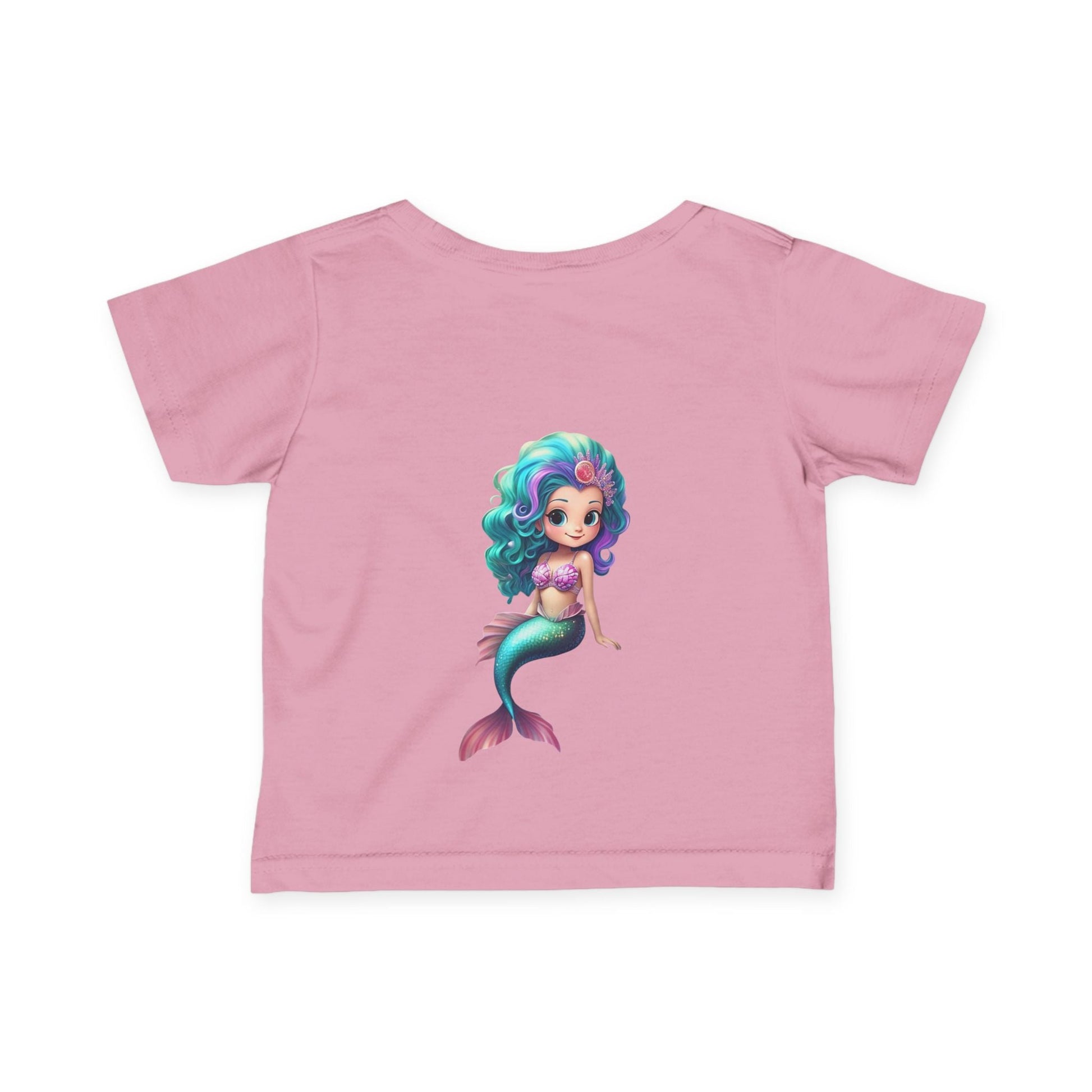 Cute Mermaid Infant Tee - Adorable Baby Shirt with Colorful Design - S-Mart Shop Smart Treasures