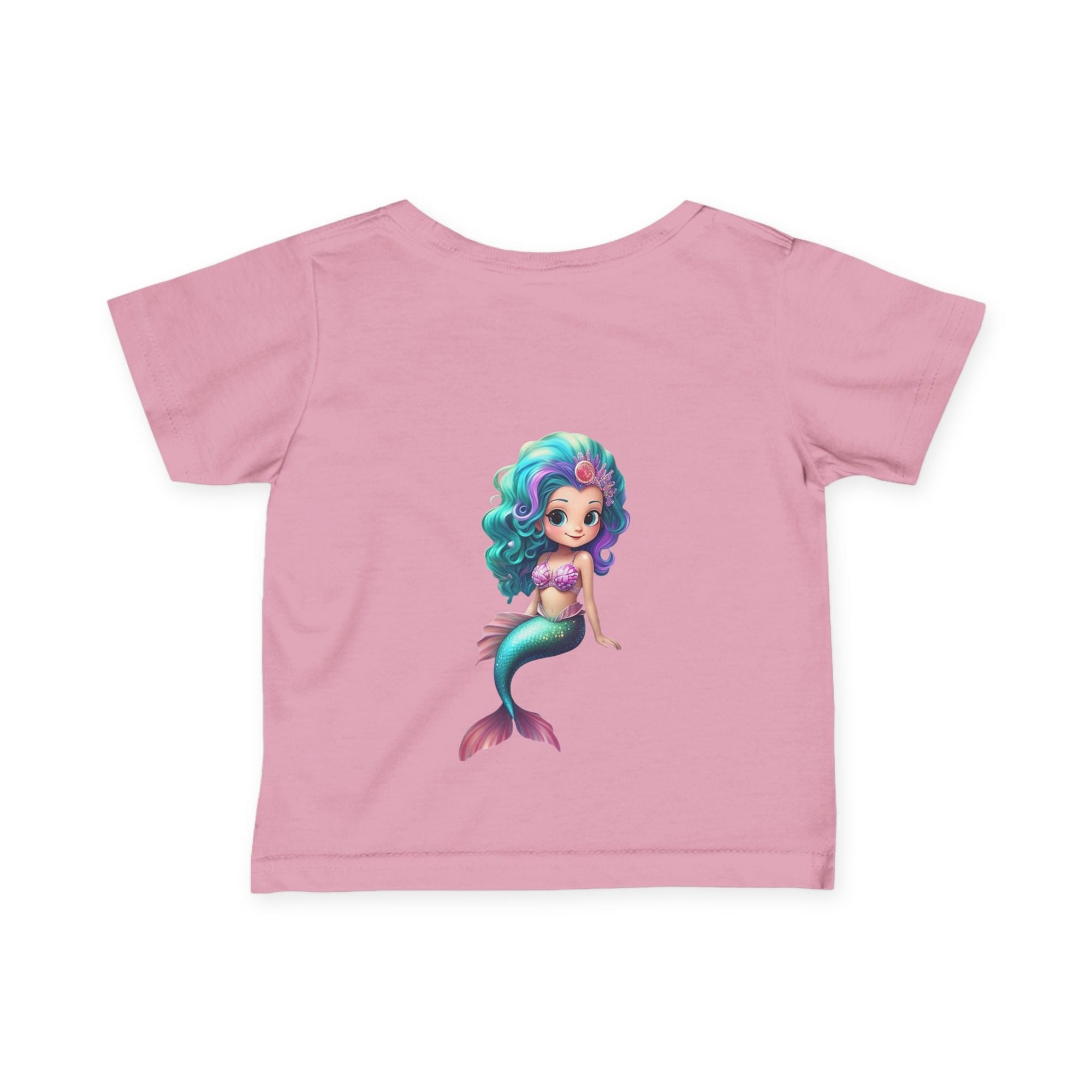 Cute Mermaid Infant Tee - Adorable Baby Shirt with Colorful Design - S - Mart Shop Smart Treasures