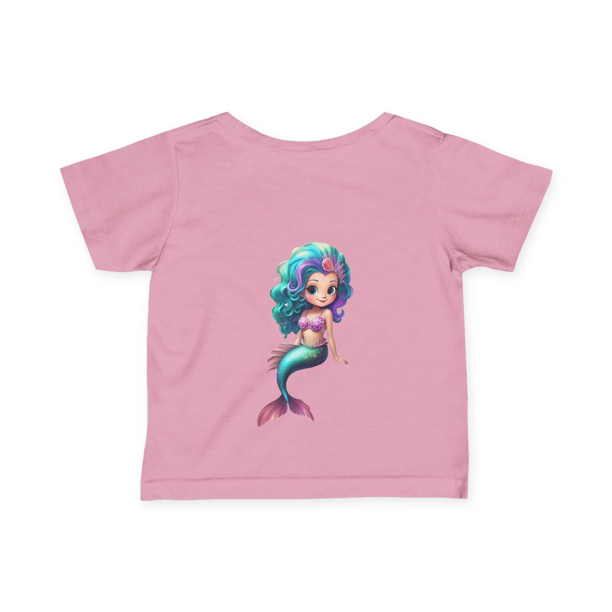 Cute Mermaid Infant Tee - Adorable Baby Shirt with Colorful Design - S-Mart Shop Smart Treasures