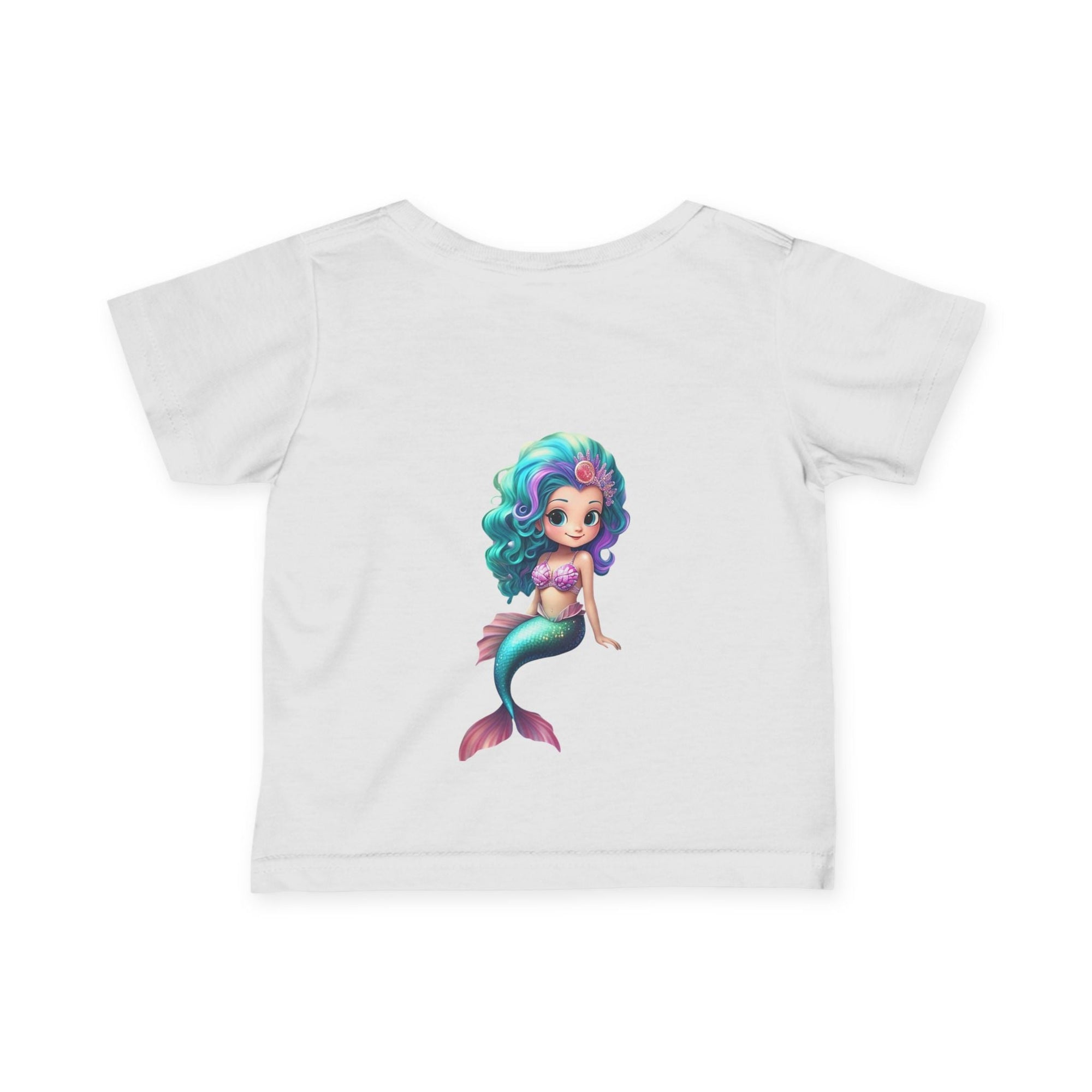 Cute Mermaid Infant Tee - Adorable Baby Shirt with Colorful Design - S - Mart Shop Smart Treasures