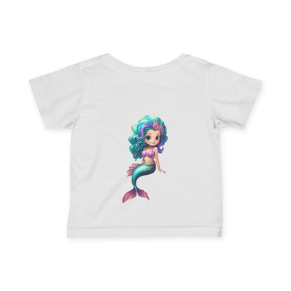 Cute Mermaid Infant Tee - Adorable Baby Shirt with Colorful Design - S-Mart Shop Smart Treasures
