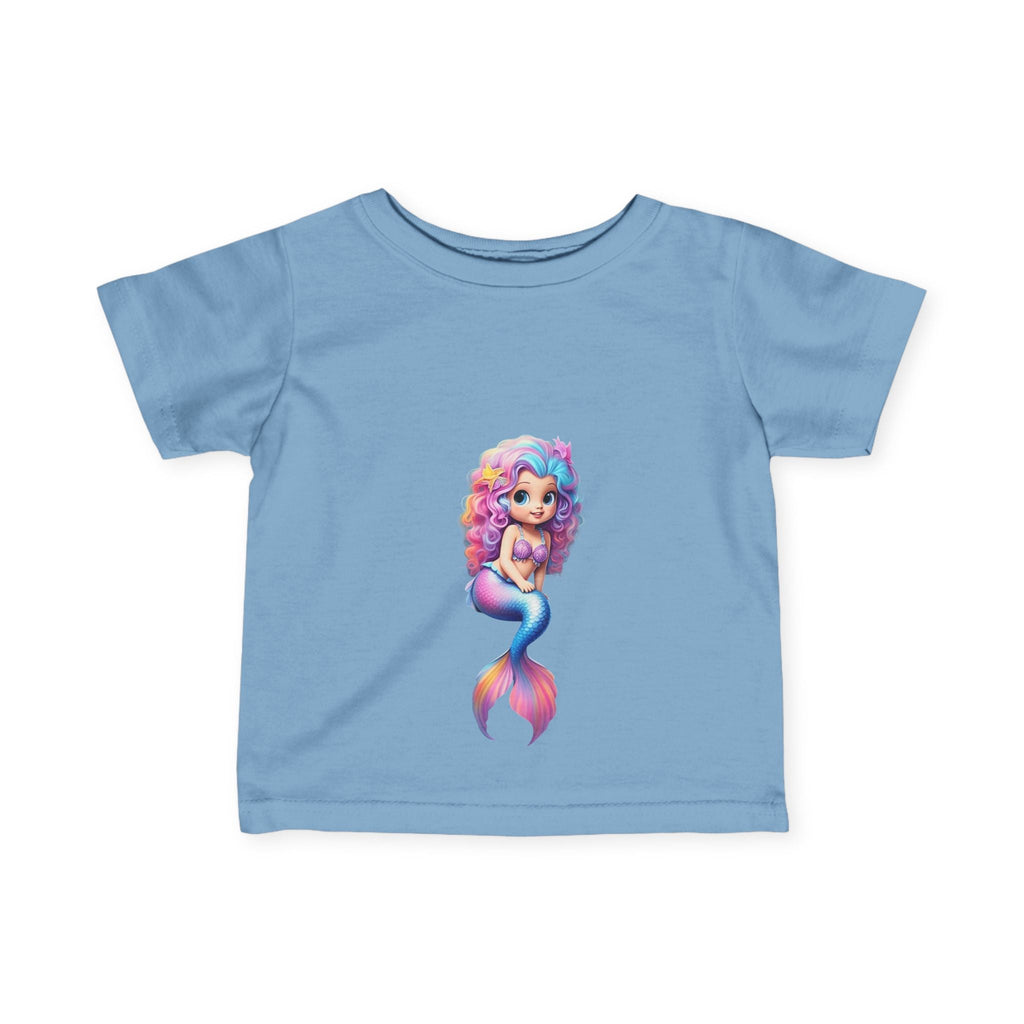 Cute Mermaid Infant Tee - Adorable Baby Shirt with Colorful Design - S-Mart Shop Smart Treasures
