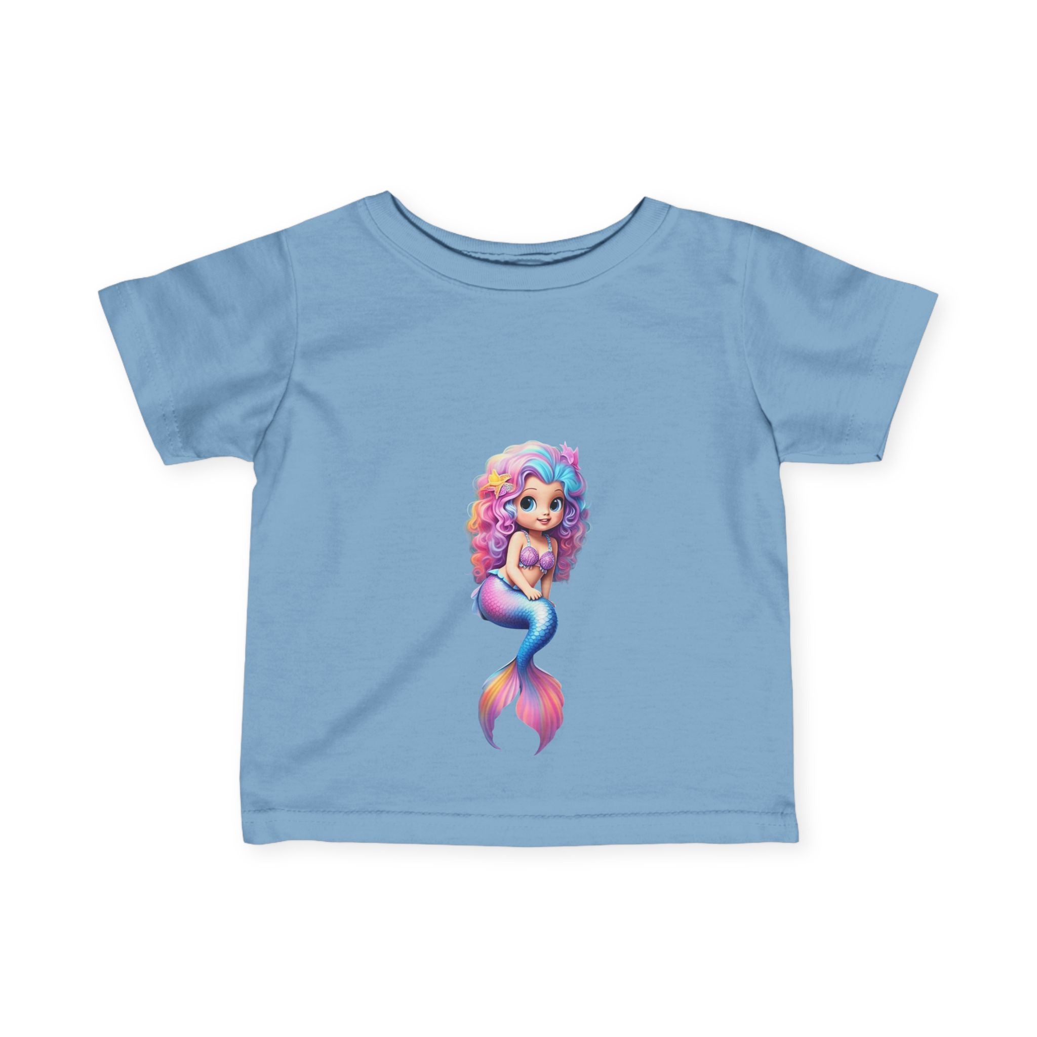 Cute Mermaid Infant Tee - Adorable Baby Shirt with Colorful Design - S-Mart Shop Smart Treasures