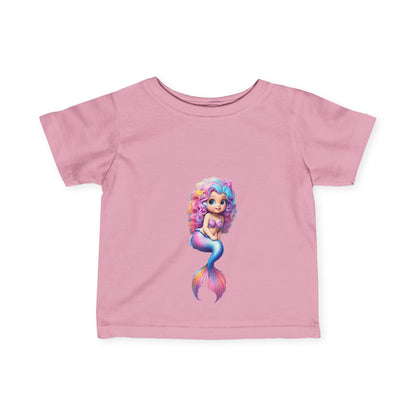 Cute Mermaid Infant Tee - Adorable Baby Shirt with Colorful Design - S-Mart Shop Smart Treasures