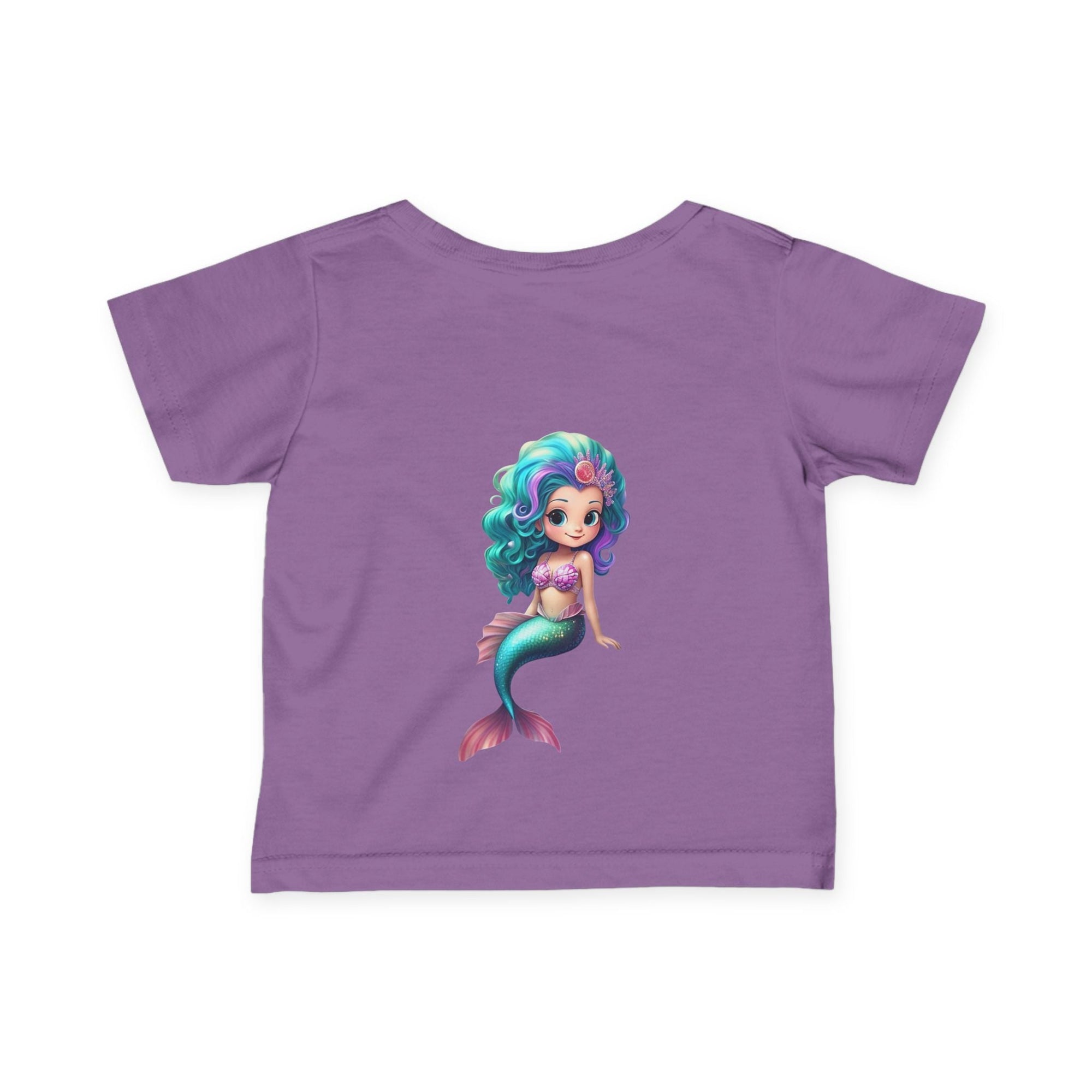 Cute Mermaid Infant Tee - Adorable Baby Shirt with Colorful Design - S - Mart Shop Smart Treasures