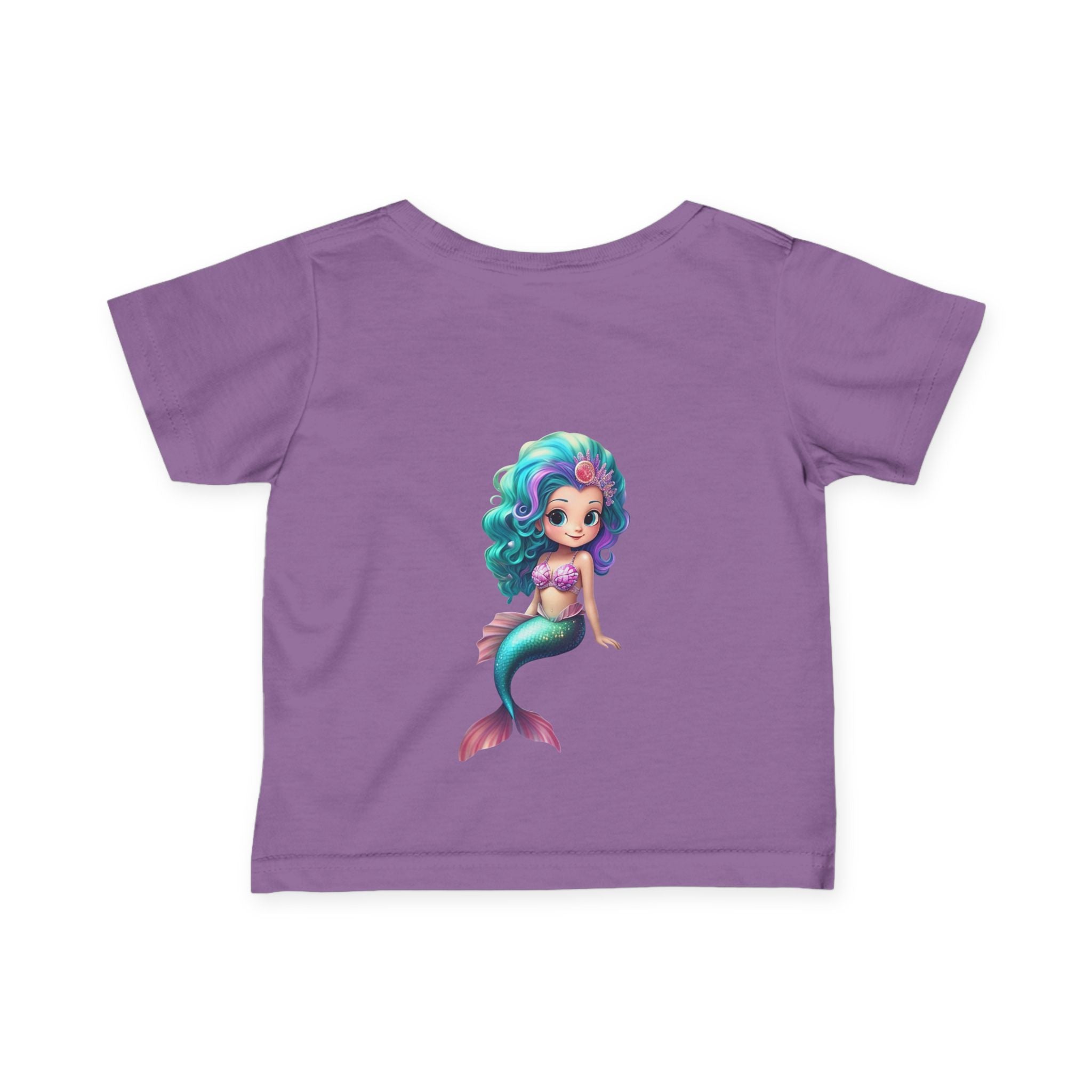 Cute Mermaid Infant Tee - Adorable Baby Shirt with Colorful Design - S-Mart Shop Smart Treasures