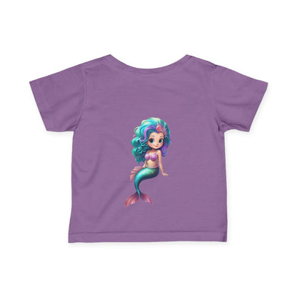 Cute Mermaid Infant Tee - Adorable Baby Shirt with Colorful Design - S-Mart Shop Smart Treasures