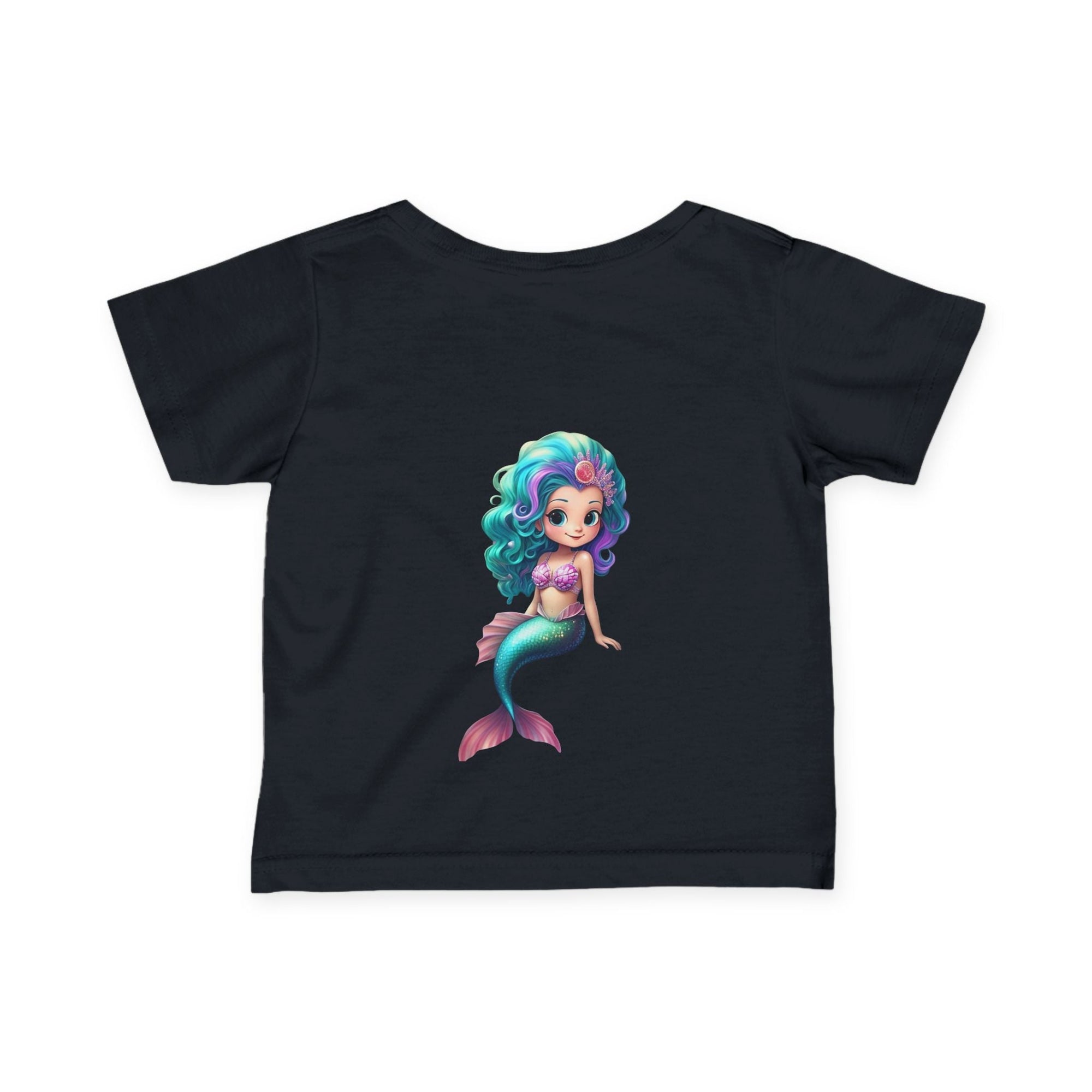 Cute Mermaid Infant Tee - Adorable Baby Shirt with Colorful Design - S - Mart Shop Smart Treasures